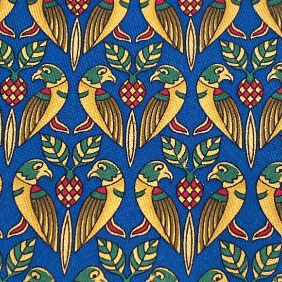 Salvatore Ferragamo 100% Silk Tie Lovebirds - Picture 4 of 10